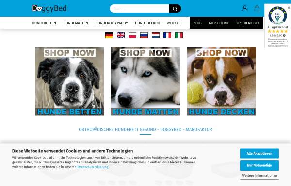 Vorschau von www.doggybed.de, DoggyBed & CatBed