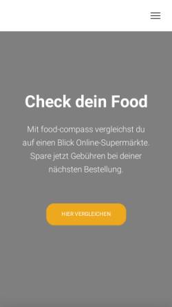 Vorschau der mobilen Webseite food-compass.de, Food-Compass