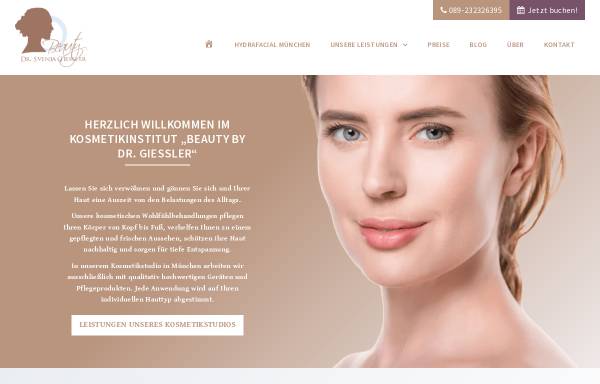 Vorschau von kosmetikinstitut-giessler.de, Kosmetikinstitut „Beauty by Dr. Giessler“