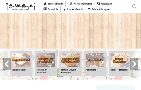 Vorschau von www.raclette-rezepte.net, Raclette-Rezepte