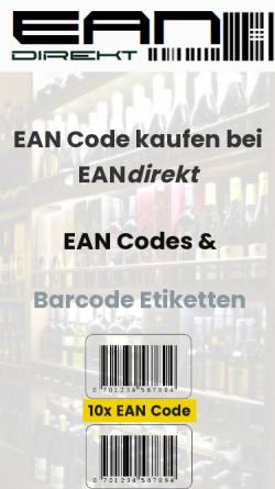 Vorschau der mobilen Webseite ean-direkt.de, EANdirekt