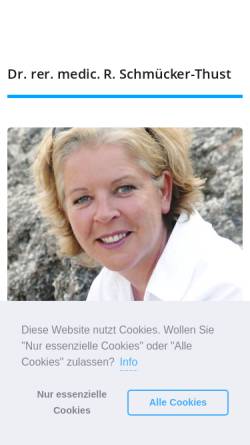 Vorschau der mobilen Webseite psychotherapierodenkirchen.de, Dr. rer. medic. Roswitha Schmücker-Thust