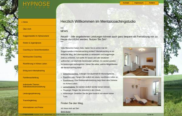 Vorschau von hypnosestudio-potsdam.de, Hypnosestudio Potsdam - Birgit Nickel