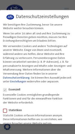 Vorschau der mobilen Webseite www.salvus.de, Salvus Mineralbrunnen GmbH