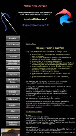 Vorschau der mobilen Webseite naehservice-aurach.de, Nähservice Aurach