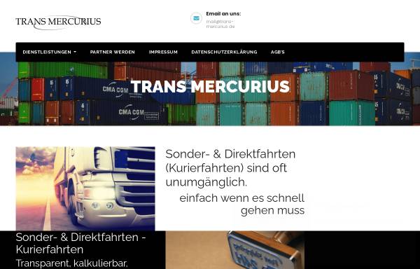 Vorschau von trans-mercurius.de, TRANS MERCURIUS - Inh. Sascha Götz