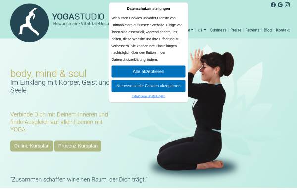 Vorschau von www.yoga-meining.de, Nicole Meining YOGA