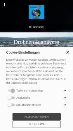 Vorschau der mobilen Webseite www.drohnen-luftaufnahmen-franken.de, Luftaufnahmen Drohnen Luftaufnahmen und Luftbilder
