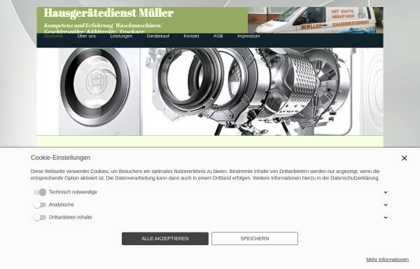 Vorschau von hgd-mueller.de, Hausgerätedienst Müller