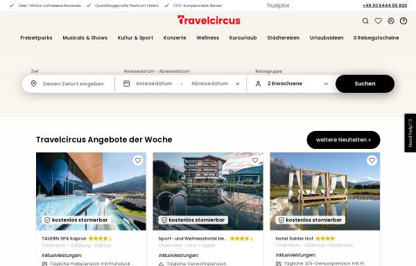 Vorschau von www.travelcircus.de, Travelcircus