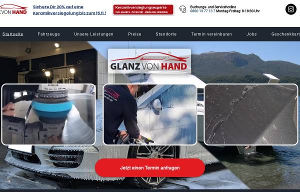 Vorschau von www.glanzvonhand.de, Glanz von Hand GmbH
