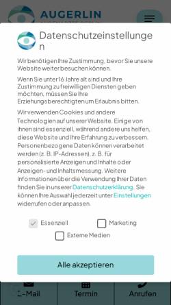 Vorschau der mobilen Webseite www.augen-arzt-berlin.de, Augenarzt am Platz der Luftbrücke - Dr. med. Bernhard Febrer Bowen