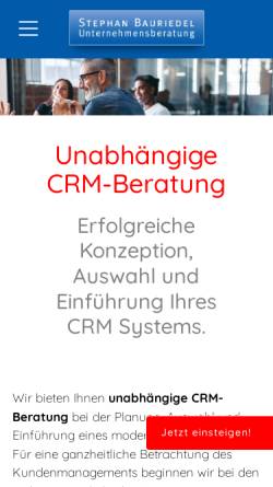 Vorschau der mobilen Webseite www.crm-beratung.de, CRM Beratung