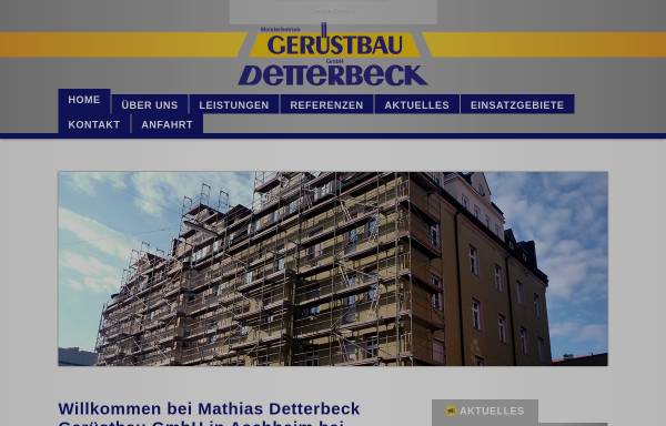 Vorschau von www.geruestbau-detterbeck.de, Mathias Detterbeck Gerüstbau GmbH