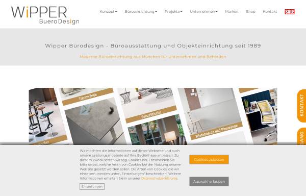 Vorschau von www.wipperbuerodesign.de, Wipper Bürodesign GmbH