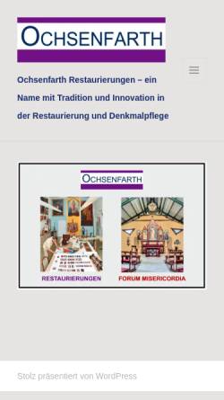 Vorschau der mobilen Webseite ochsenfarth-restaurierungen.eu, Ochsenfarth Restaurierungen