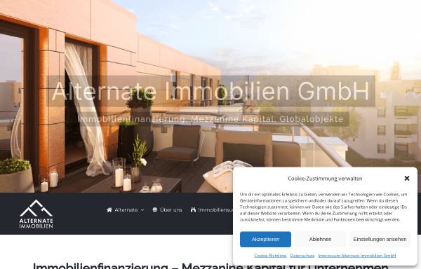 Vorschau von www.alternate-immobilien.de, Alternate Immobilien GmbH