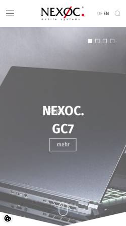 Vorschau der mobilen Webseite www.nexoc.de, NEXOC GmbH