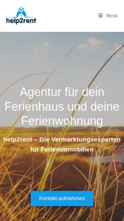 Vorschau der mobilen Webseite www.help2rent.de, help2rent