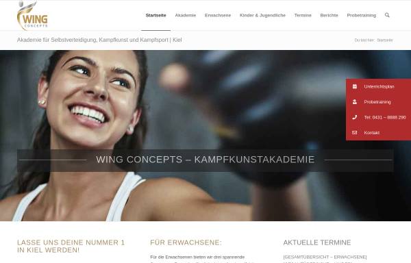 Vorschau von kampfkunst-akademie-kiel.de, Wing Concepts - Kampfkunstakademie
