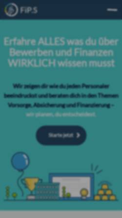 Vorschau der mobilen Webseite www.fip-s.at, FiP.S die Finanzplaner Online GmbH