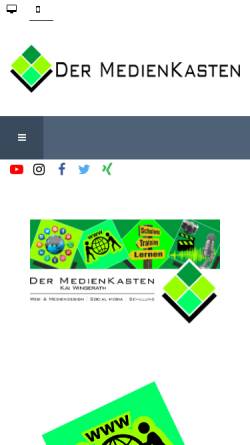 Vorschau der mobilen Webseite medienkasten.de, Der MedienKasten - Kai Wingerath