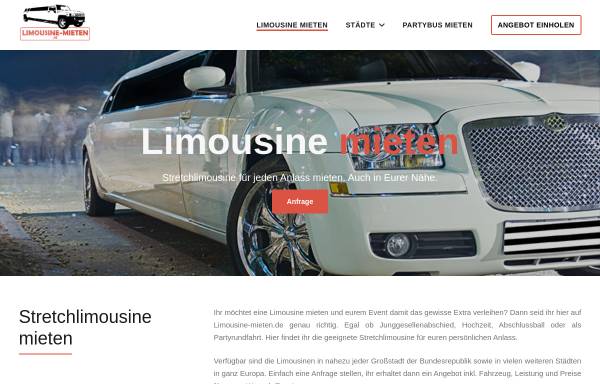 Vorschau von www.limousine-mieten.de, Limousine-mieten