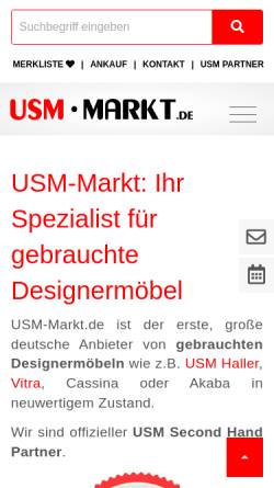 Vorschau der mobilen Webseite www.usm-markt.de, USM-MARKT
