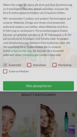 Vorschau der mobilen Webseite www.beaute24.de, Beaute24