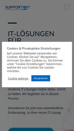 Vorschau der mobilen Webseite support-4-it.com, Support-4-IT GmbH