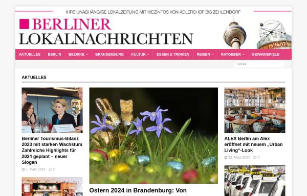 Vorschau von www.berliner-lokalnachrichten.de, Berliner Lokalnachrichten