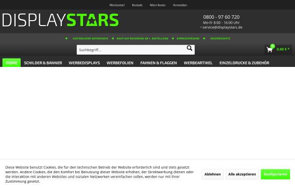Vorschau von www.displaystars.de, DisplayStars - M & M Werbewelt GmbH