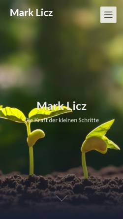 Vorschau der mobilen Webseite www.marklicz.com, MARK LICZ - Text & Buch