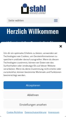 Vorschau der mobilen Webseite technischebauteile.de, Stahl technische Bauteile e.K.