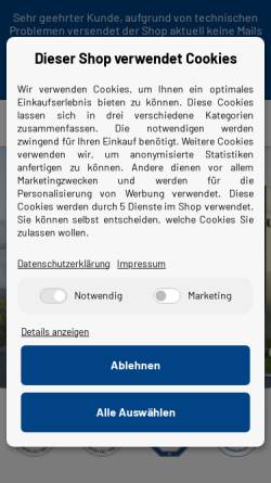 Vorschau der mobilen Webseite shop.cosch-edelstahl.de, Cosch Edelstahltechnik GmbH