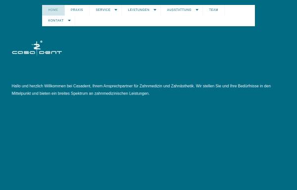 Vorschau von casadent.de, Casadent Zahnarztpraxis