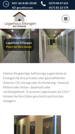 Vorschau der mobilen Webseite lagerhaus-erlangen.de, Lagerhaus Erlangen