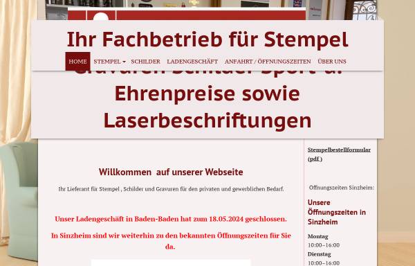 Vorschau von www.stempel-schmid.de, Stempel Schmid