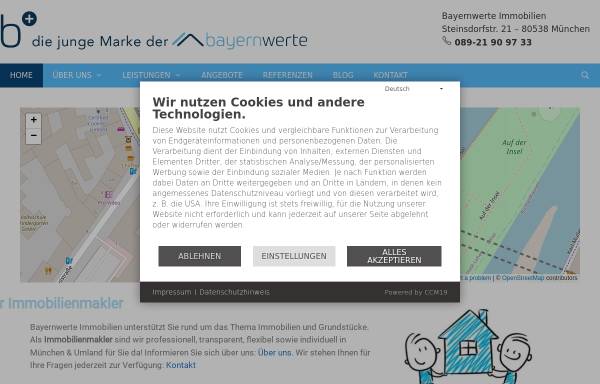 Vorschau von www.bayernwerte.de, Bayernwerte Immobilien