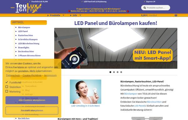 Vorschau von lampe-leuchten.de, TEULUX GmbH