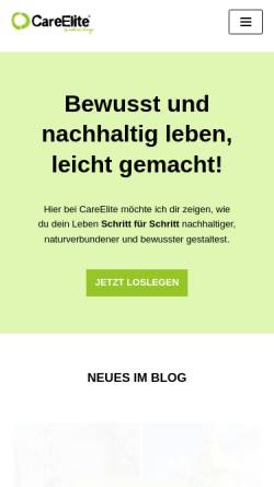 Vorschau der mobilen Webseite www.careelite.de, CareElite