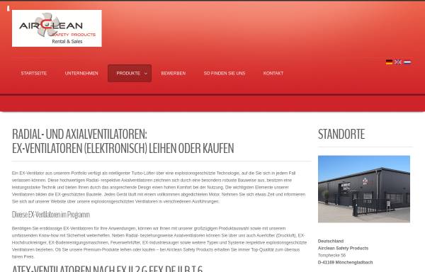 Vorschau von www.ex-ventilatoren-atex.de, AIRCLEAN Safety Products