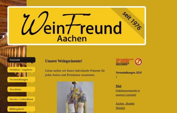 Vorschau von www.weinfreund-aachen.de, WeinFreund - Inh. Alexander Freund