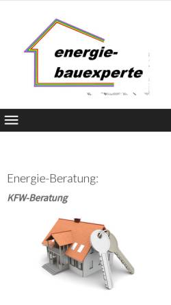 Vorschau der mobilen Webseite www.energie-bauexperte.de, energie-bauexperte - Lars Bongert