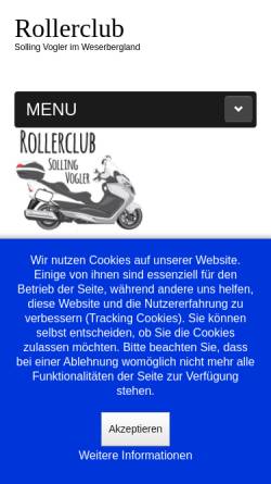 Vorschau der mobilen Webseite www.rollerclub-solling-vogler.de, Rollerfreunde Solling Vogler
