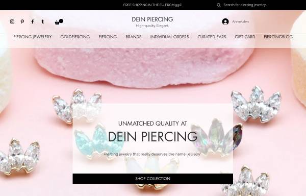 Vorschau von www.dein-piercing.de, Dein Piercing