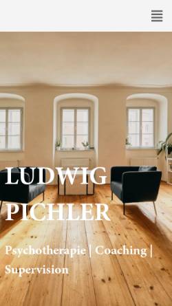 Vorschau der mobilen Webseite www.ludwig-psychotherapie.at, Praxis für Psychotherapie Ludwig Pichler