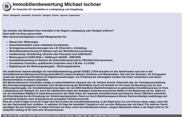 Immobilienbewertung Michael Ischner