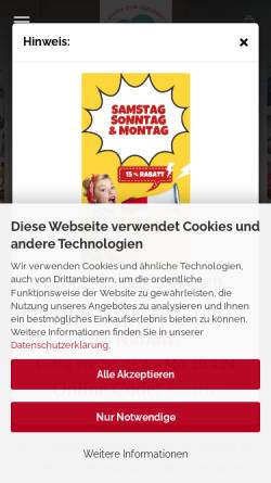 Vorschau der mobilen Webseite www.wolke7stoffe.de, Wolke 7 Stoffe