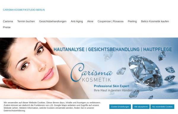 Vorschau von www.kosmetik-institut-berlin.com, Carisma Kosmetik Berlin
